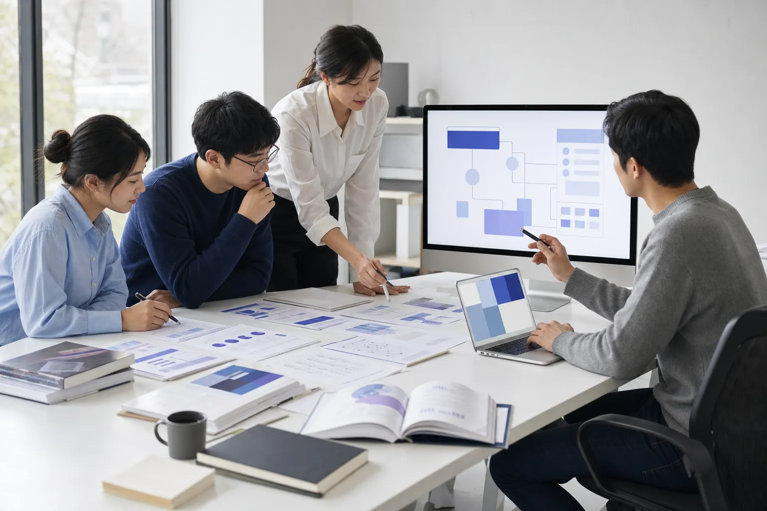 Research and AI delivery work shown side by side.
